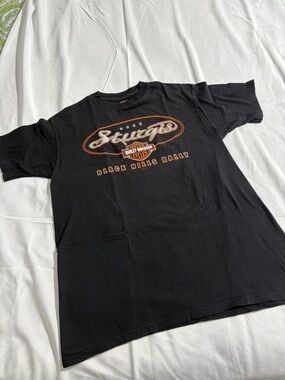 Vintage Harley-Davidson Black Sturgis Black Hills Rally Logo Tee